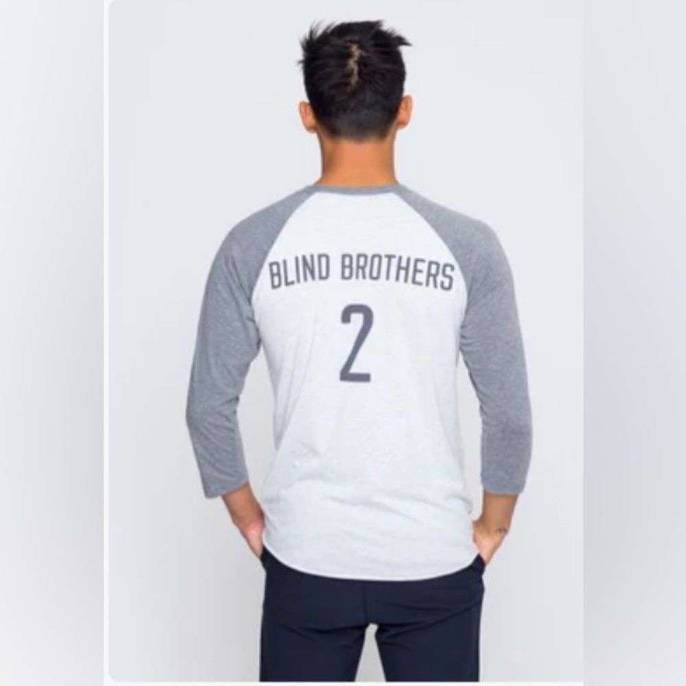 Two Blind Brothers baseball tee. Sz. XL  New without tags. Amazingly soft.
